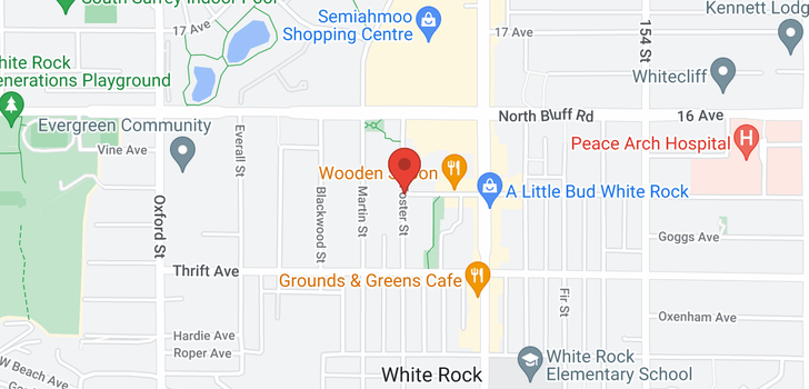 map of 1605 1501 FOSTER STREET